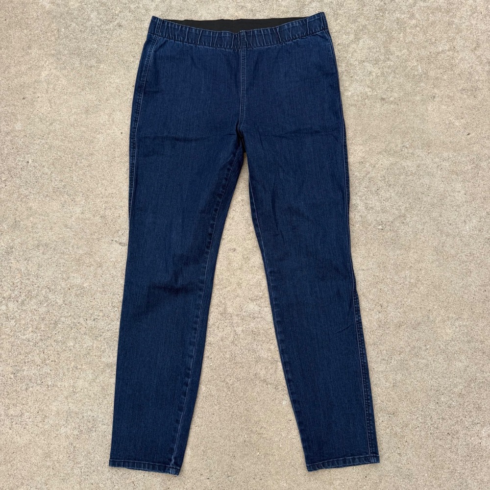 Miraclebody Jeans Women 16 Blue Pull On Slimming Stretch Denim Jeggings Casual - Picture 2 of 10